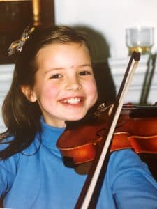 Kathryn as a young musician