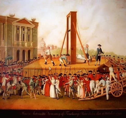 Marie Antoinette’s execution on October 16, 1793